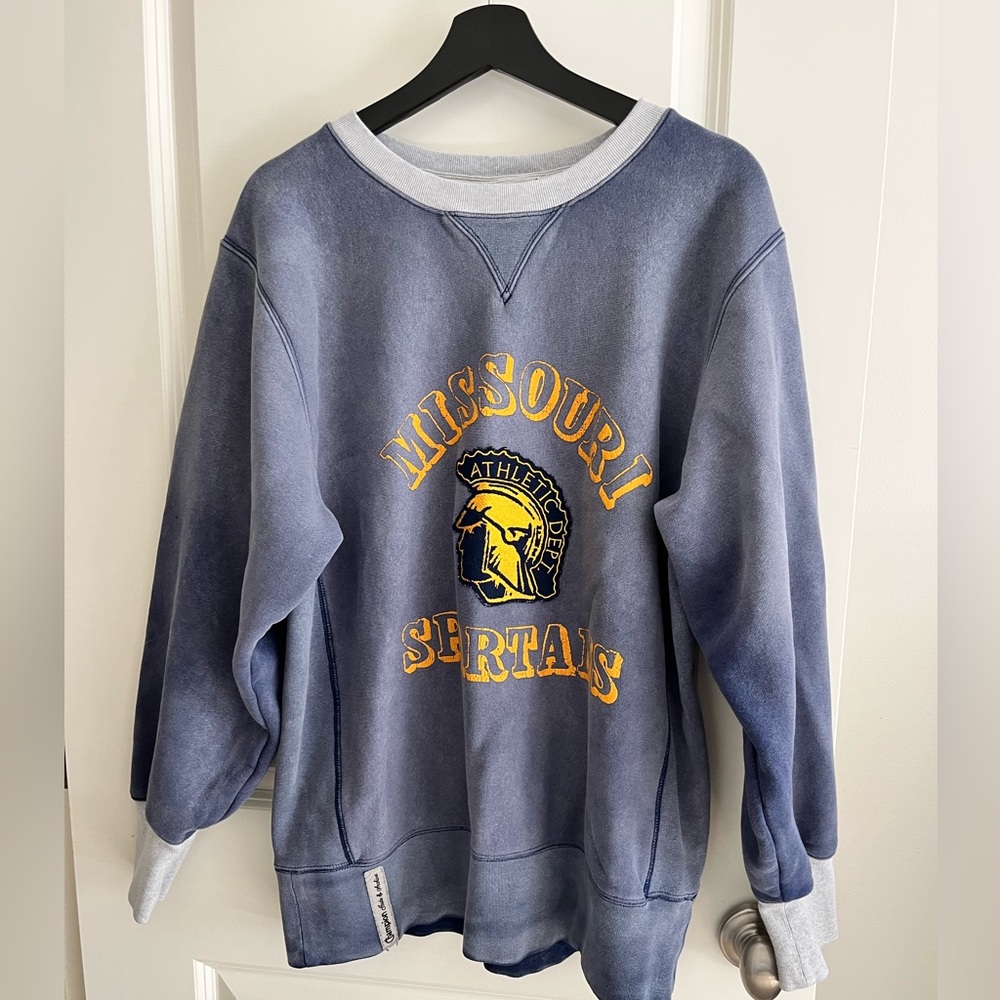 Champion index + archives distressed oversized sweatshirt